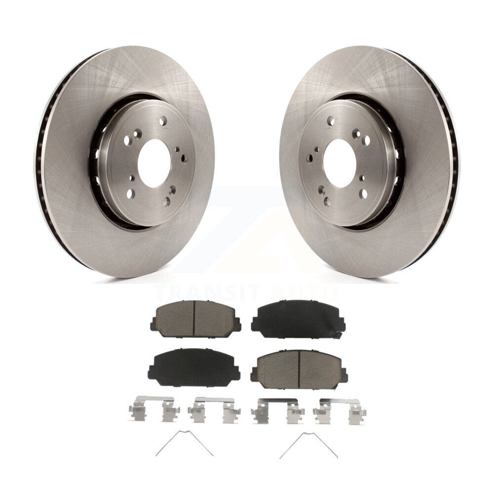 Disc Brake Rotors And Ceramic Pads Front Kit For Acura RDX ILX
