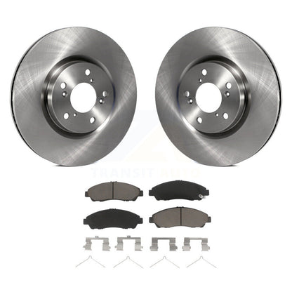 Disc Brake Rotors And Ceramic Pads Front Kit For Honda Pilot Acura MDX RLX ZDX