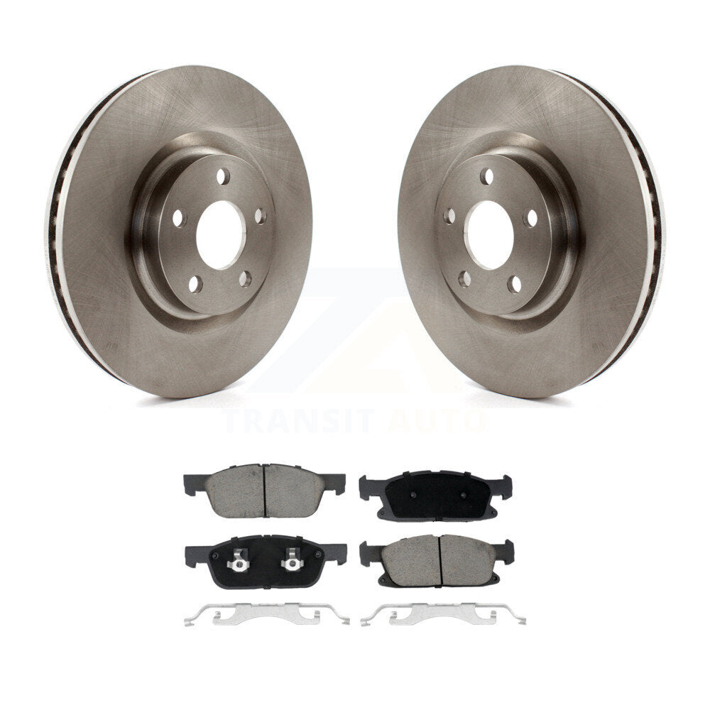 Disc Brake Rotors And Ceramic Pads Front Kit For Lincoln Continental