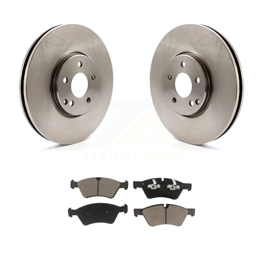 Disc Brake Rotors And Ceramic Pads Front Kit For Mercedes-Benz E550 E500 AWD