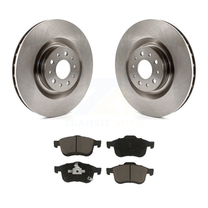 Disc Brake Rotors And Ceramic Pads Front Kit For 2014-2020 Fiat 500L