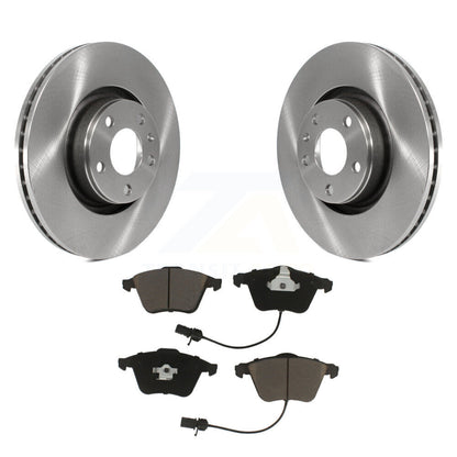 Disc Brake Rotors And Ceramic Pads Front Kit For Audi A6 Quattro