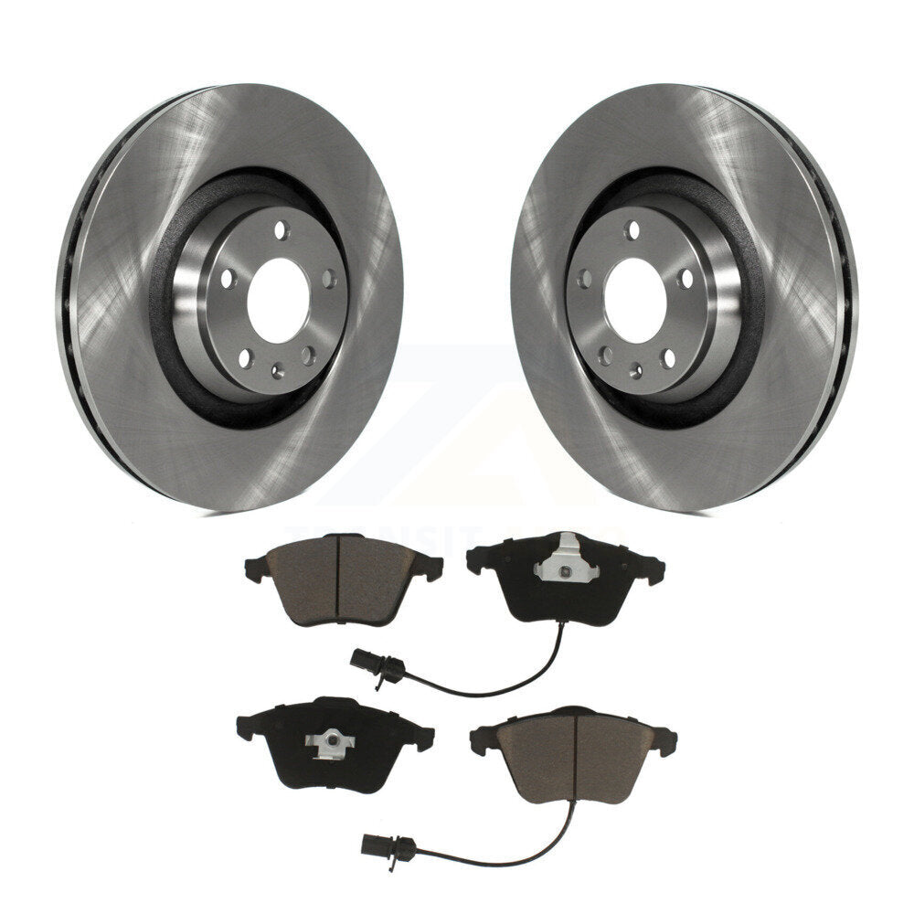 Disc Brake Rotors And Ceramic Pads Front Kit For Audi A6 Quattro
