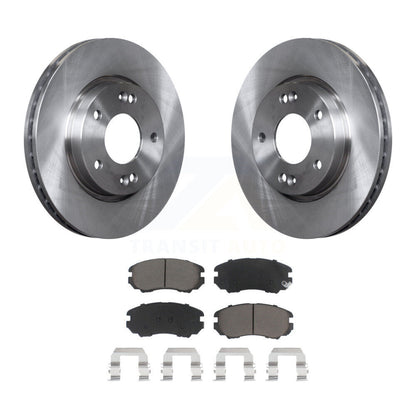 Disc Brake Rotors And Ceramic Pads Front Kit For Hyundai Elantra