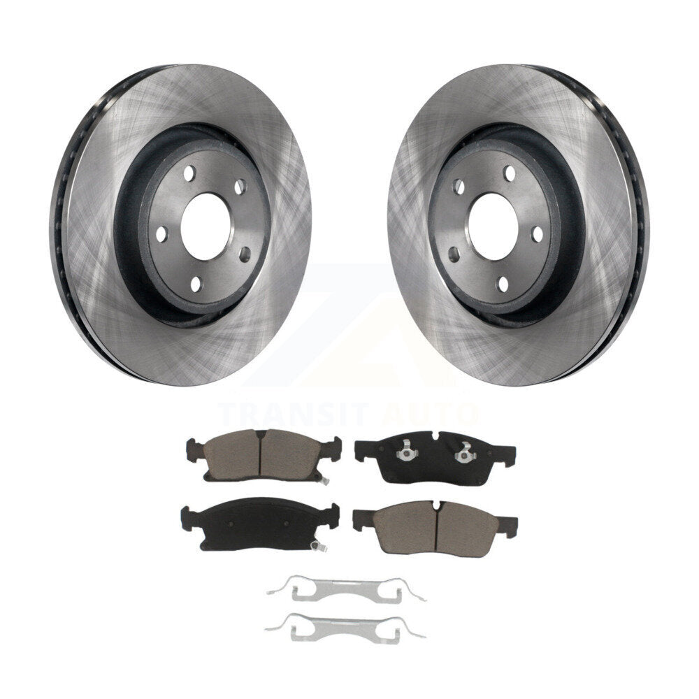 Disc Brake Rotors Ceramic Pad Front Kit For Jeep Grand Cherokee Dodge Durango WK