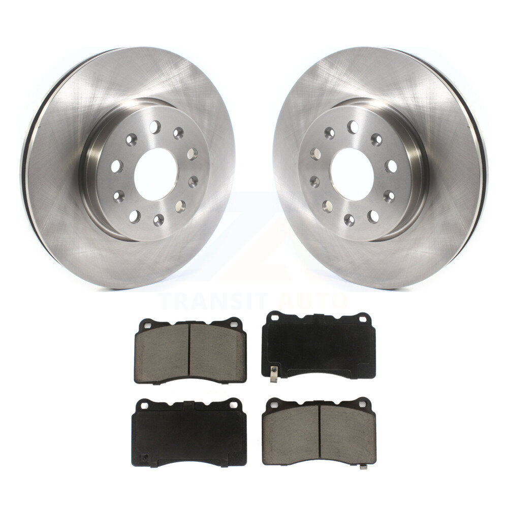 Disc Brake Rotor And Ceramic Pad Front Kit For Chevrolet Camaro Cadillac CTS CT6