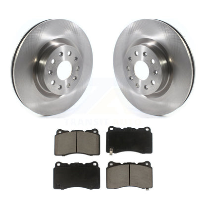 Disc Brake Rotors And Ceramic Pads Front Kit For Cadillac CTS CT6