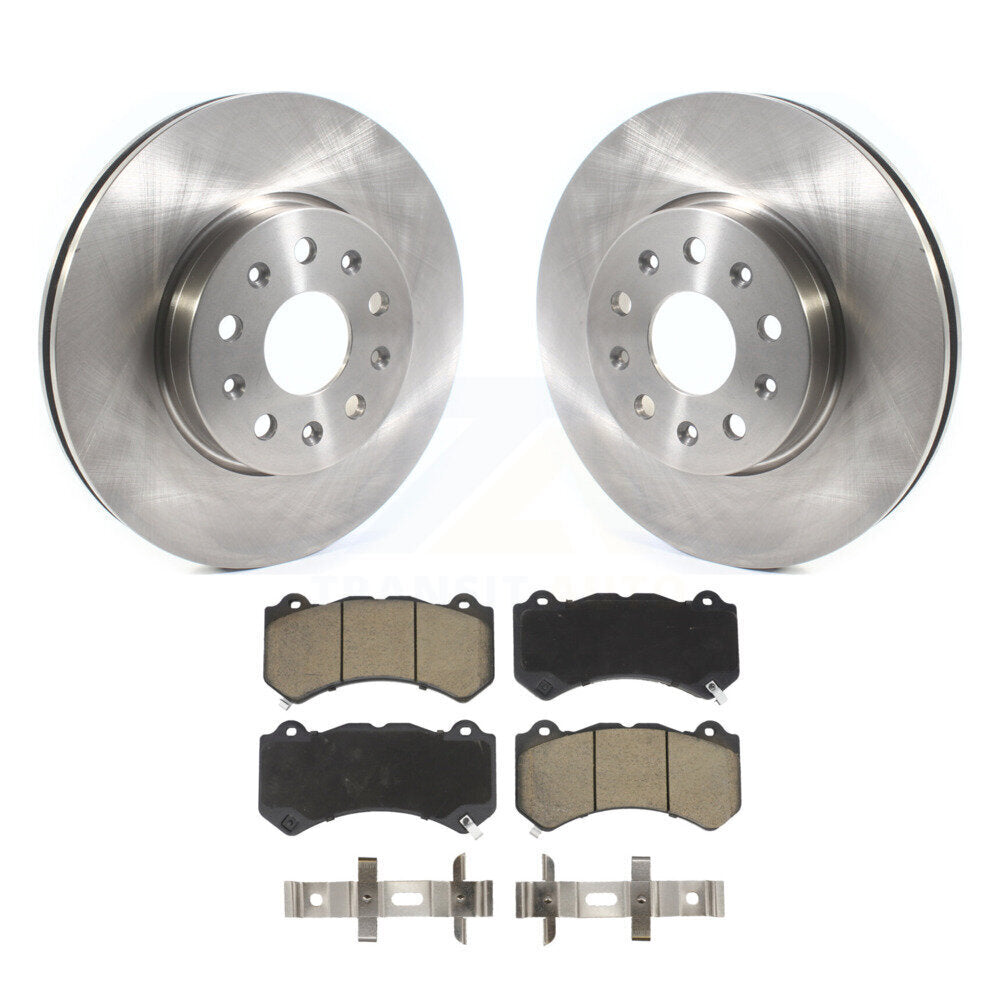 Disc Brake Rotors And Ceramic Pads Front Kit For Chevrolet Camaro LT LS