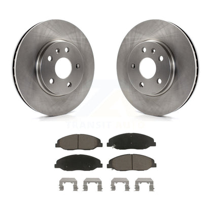 Disc Brake Rotors And Ceramic Pads Front Kit For Cadillac CTS