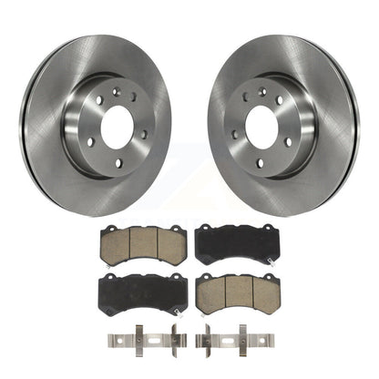 Disc Brake Rotors And Ceramic Pads Front Kit For 2017 Cadillac ATS V