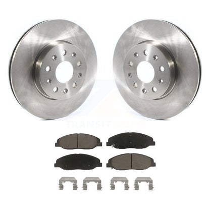 Brake Rotor And Ceramic Pad Front Kit For Cadillac CTS Without Heavy Duty Brakes