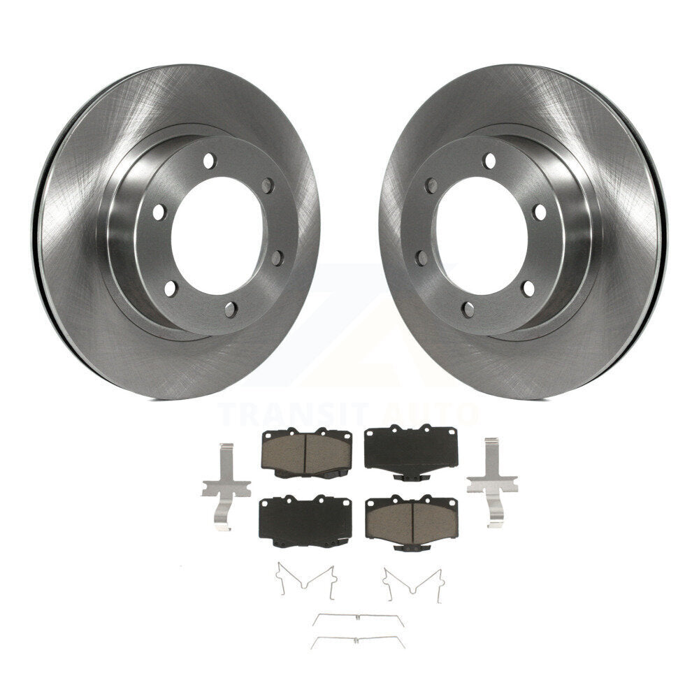 Disc Brake Rotors And Ceramic Pads Front Kit For Toyota 4Runner