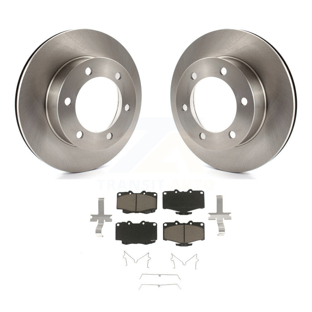 Disc Brake Rotors And Ceramic Pads Front Kit For Toyota 4Runner Tacoma