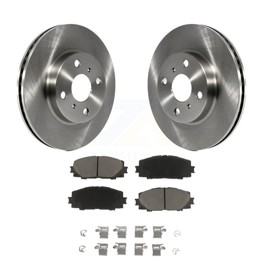 Disc Brake Rotors And Ceramic Pads Front Kit For Toyota Yaris Prius C Scion iQ
