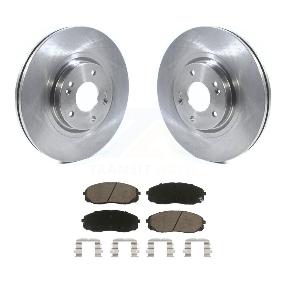 Disc Brake Rotors And Ceramic Pads Front Kit For 2015-2021 Kia Sedona
