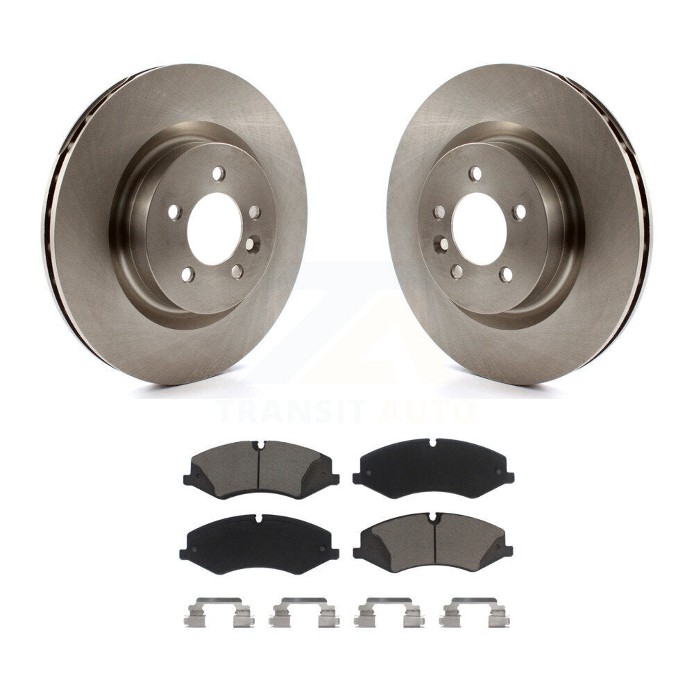 Disc Brake Rotors Ceramic Pad Front Kit For Land Rover Range Sport LR4 Discovery
