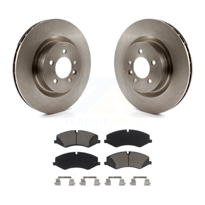 Disc Brake Rotors Ceramic Pad Front Kit For Land Rover Range Sport LR4 Discovery