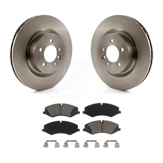 Disc Brake Rotors Ceramic Pad Front Kit For Land Rover Range Sport LR4 Discovery