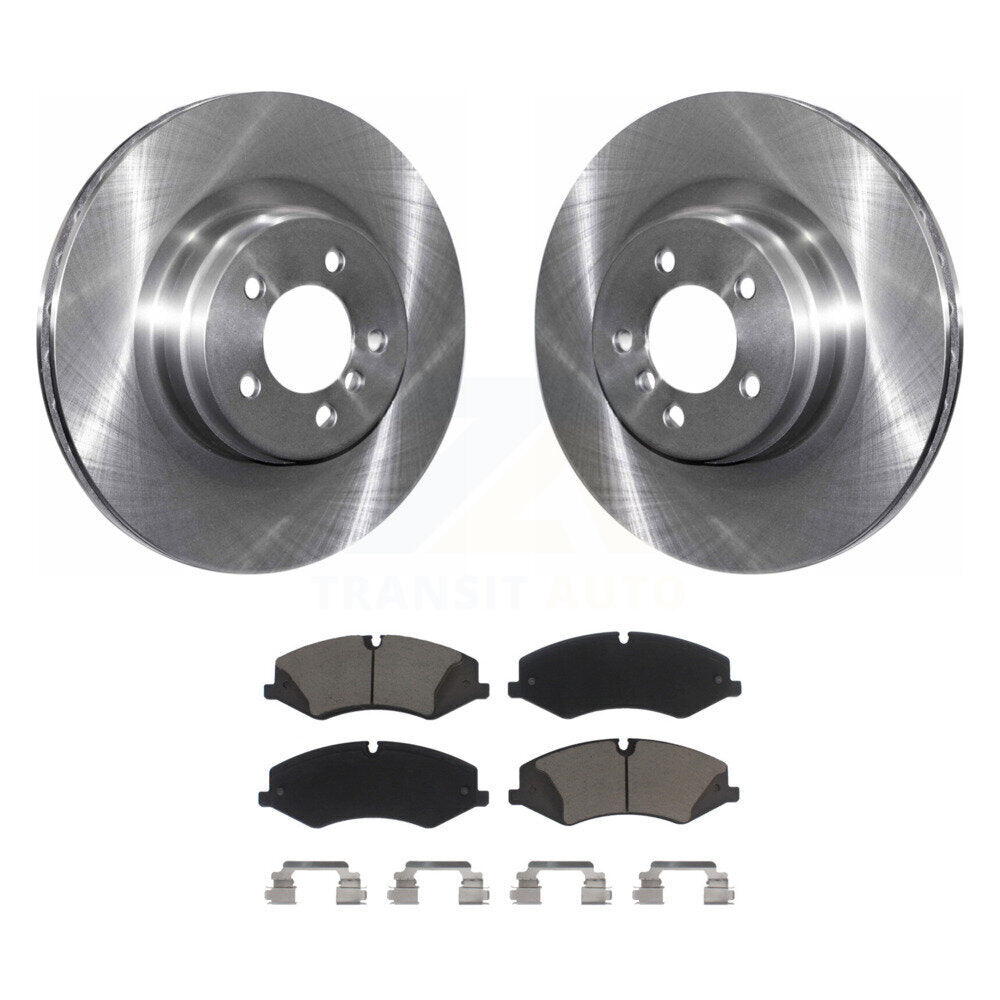 Brake Rotor Ceramic Pad Front Kit For 10-12 Land Rover Range Naturally Aspirated