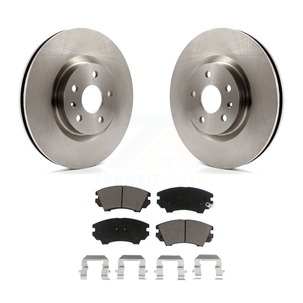 Disc Brake Rotors And Ceramic Pads Front Kit For 2011-2017 Chevrolet Caprice
