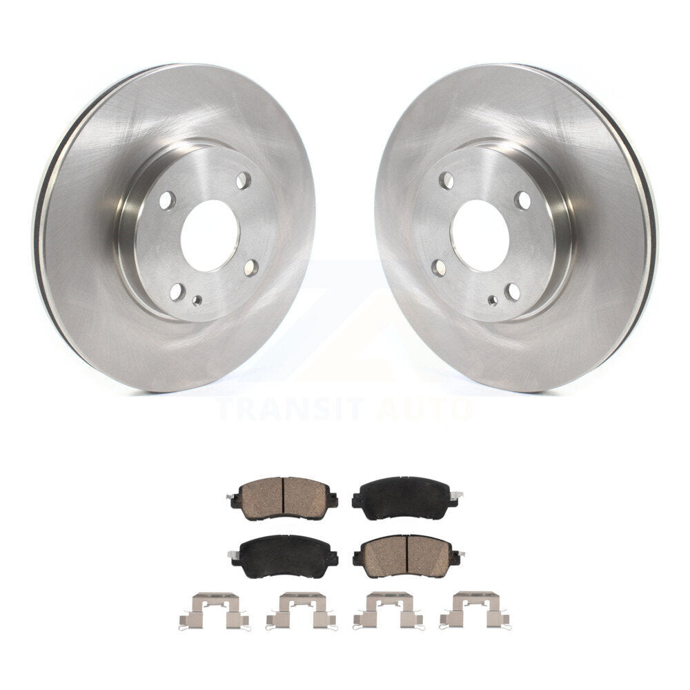 Disc Brake Rotors And Ceramic Pads Front Kit For Toyota Yaris iA Scion