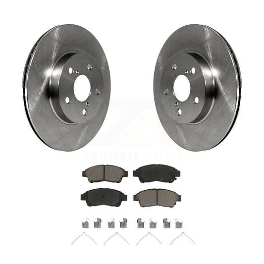 Disc Brake Rotors And Ceramic Pads Front Kit For 1996-2000 Toyota RAV4