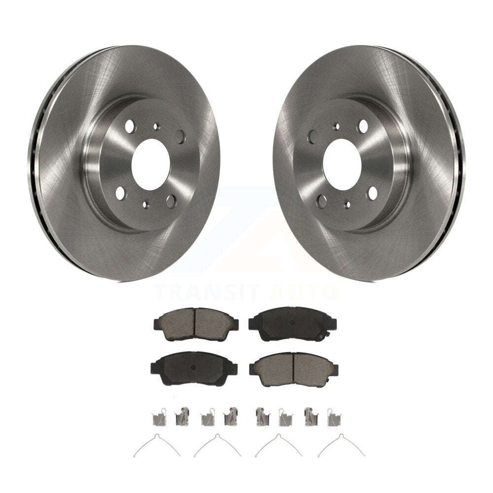 Disc Brake Rotors & Ceramic Pad Front Kit For 1993-1997 Toyota Corolla Geo Prizm