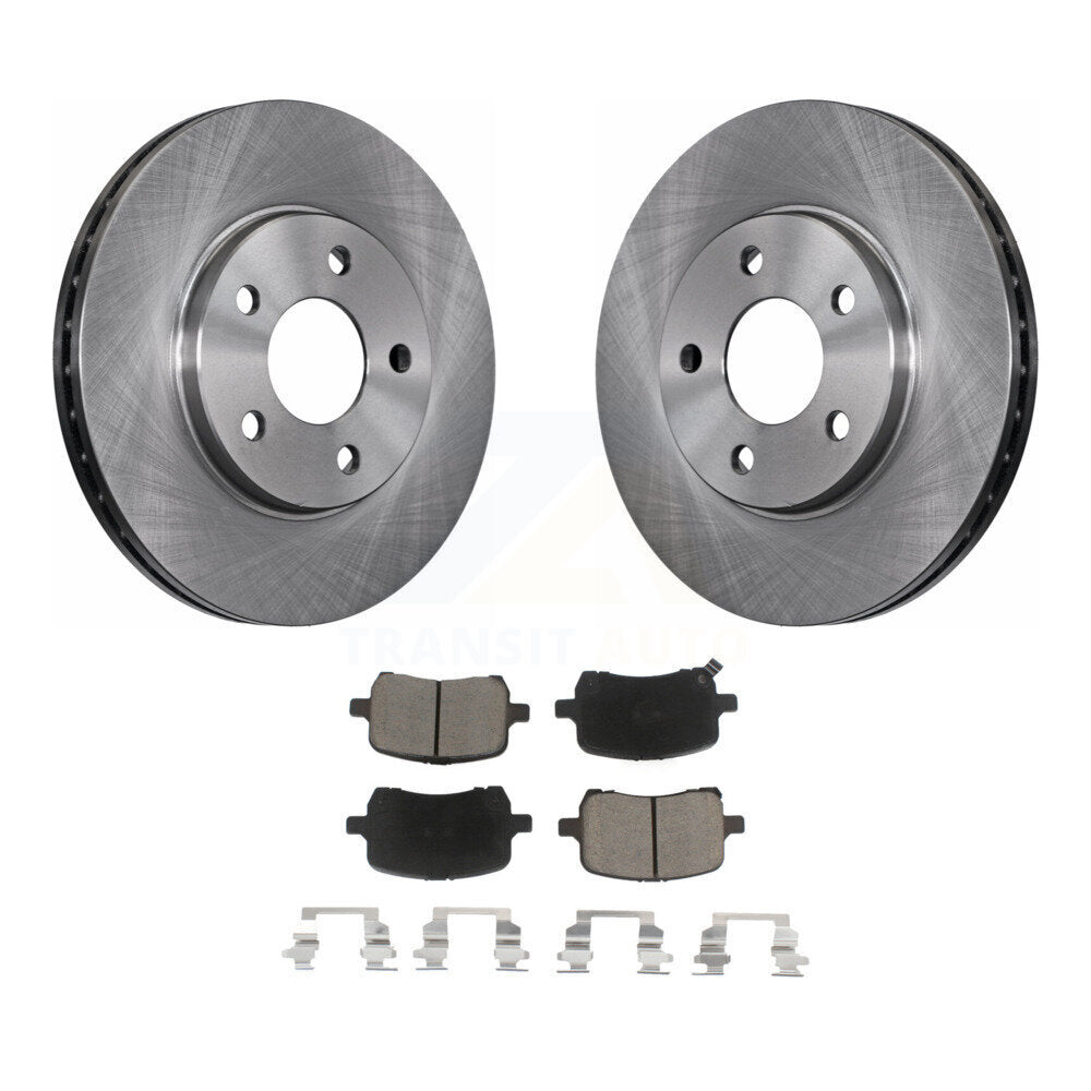 Disc Brake Rotors And Ceramic Pads Front Kit For Chevrolet Malibu
