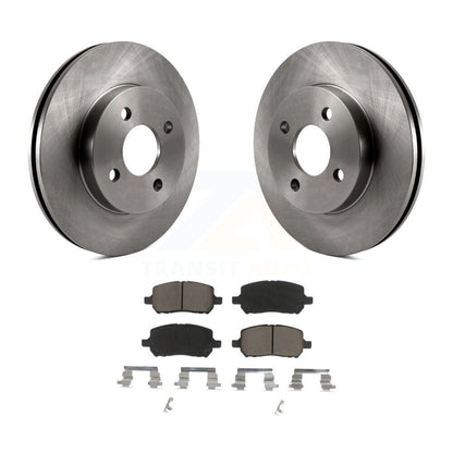 Brake Rotor And Ceramic Pad Front Kit For Chevrolet Cobalt Pontiac G5 Saturn Ion