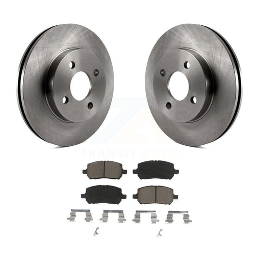 Brake Rotor And Ceramic Pad Front Kit For Chevrolet Cobalt Pontiac G5 Saturn Ion
