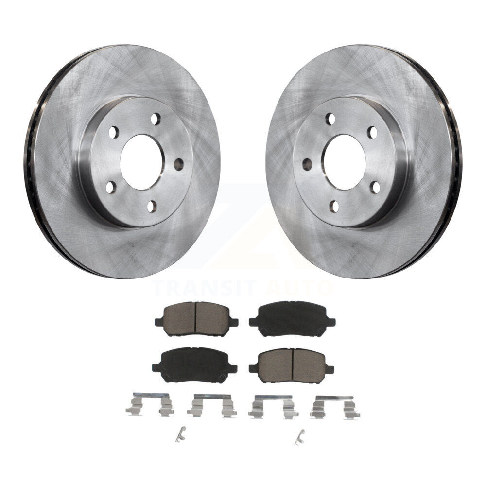 Disc Brake Rotors And Ceramic Pads Front Kit For Chevrolet Cobalt Pontiac G5