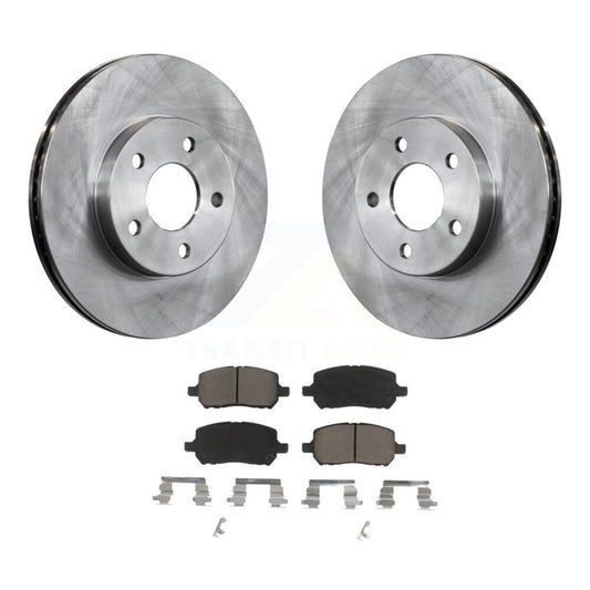 Disc Brake Rotors And Ceramic Pads Front Kit For Chevrolet Cobalt Pontiac G5