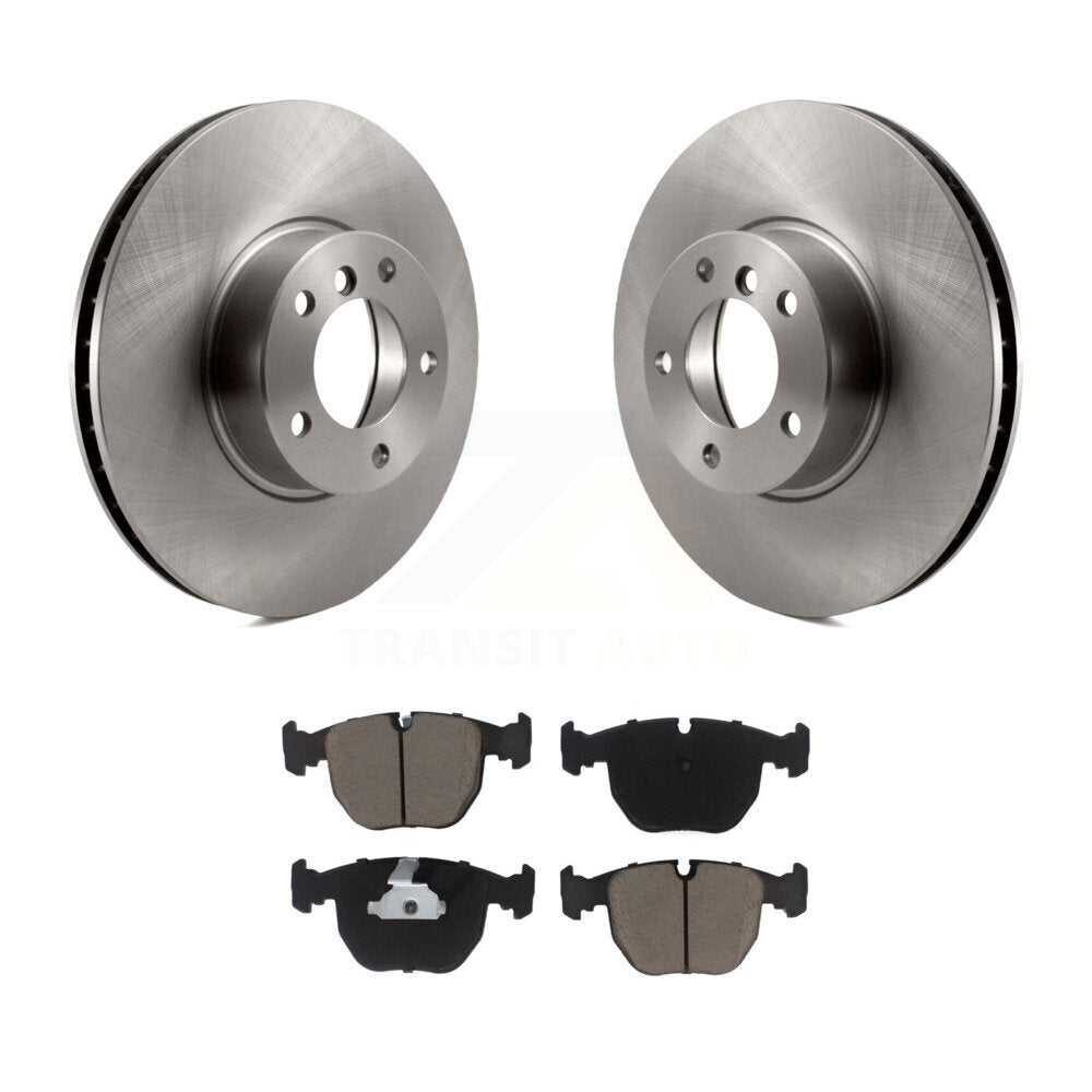 Disc Brake Rotors And Ceramic Pads Front Kit For BMW 530i 540i