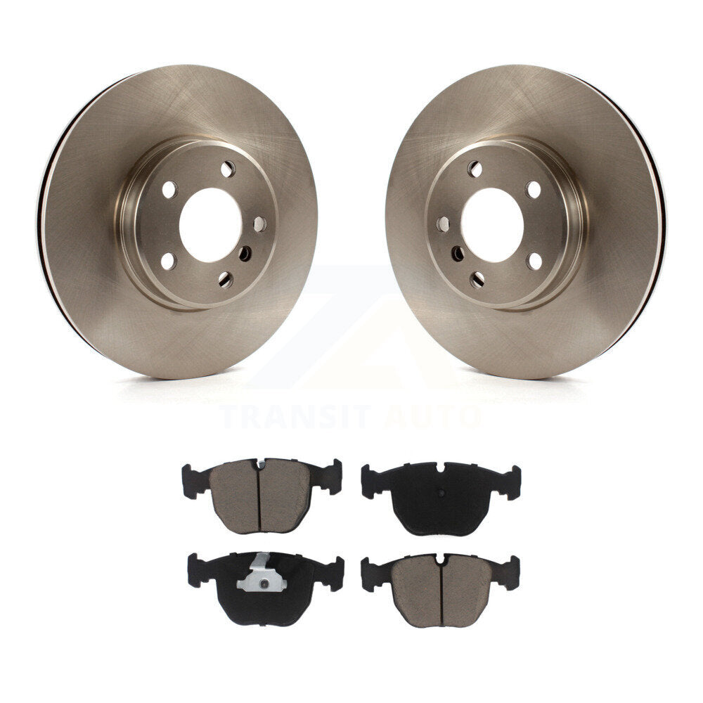 Disc Brake Rotors And Ceramic Pads Front Kit For BMW X5
