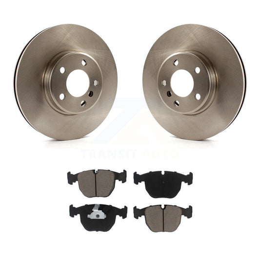 Disc Brake Rotors And Ceramic Pads Front Kit For BMW X5