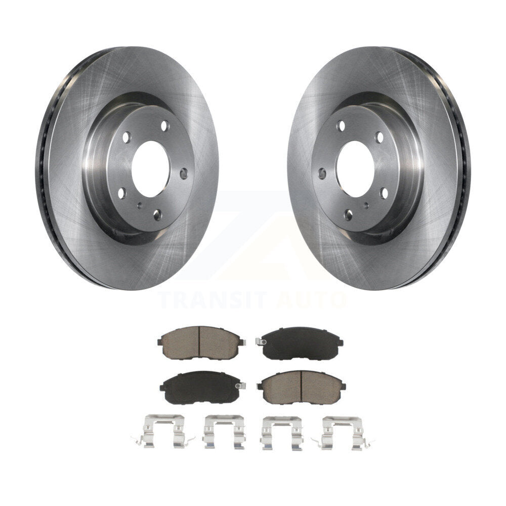 Disc Brake Rotors And Ceramic Pads Front Kit For INFINITI G35 Nissan 350Z