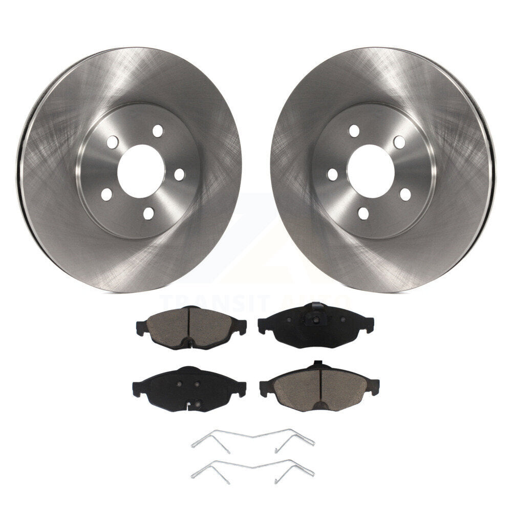 Disc Brake Rotors And Ceramic Pads Front Kit For Chrysler Sebring Dodge Stratus