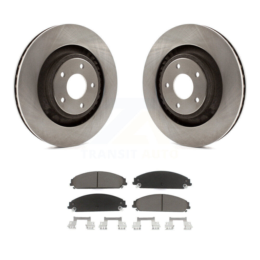 Disc Brake Rotors & Ceramic Pad Front Kit For Dodge Chrysler 200 Caliber Avenger