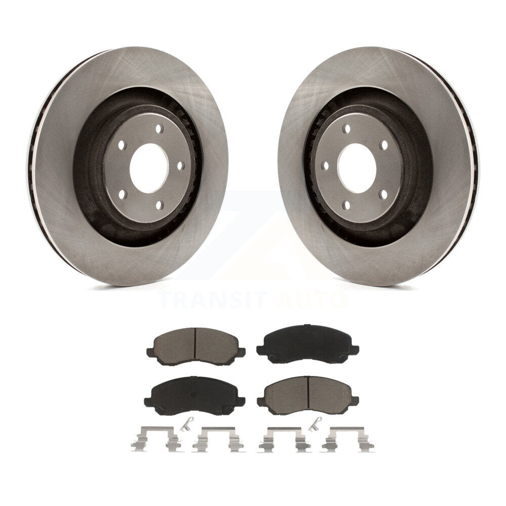 Disc Brake Rotors & Ceramic Pad Front Kit For Dodge Caliber Chrysler 200 Avenger