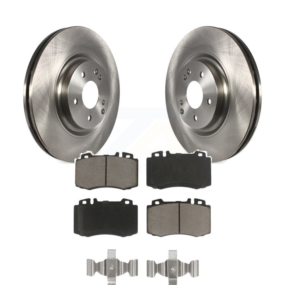 Disc Brake Rotors And Ceramic Pads Front Kit For Mercedes-Benz C230 SLK350 C320