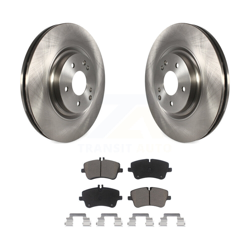 Brake Rotor Ceramic Pad Front Kit For 04 Mercedes-Benz C320 Wagon/Coupe with RWD