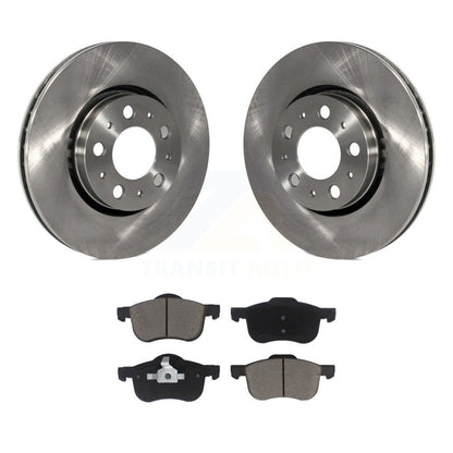 Disc Brake Rotors And Ceramic Pads Front Kit For Volvo S60 XC70 V70 S80
