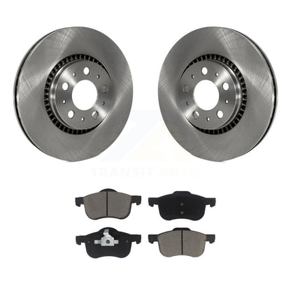Disc Brake Rotors And Ceramic Pads Front Kit For Volvo S60 XC70 V70 S80