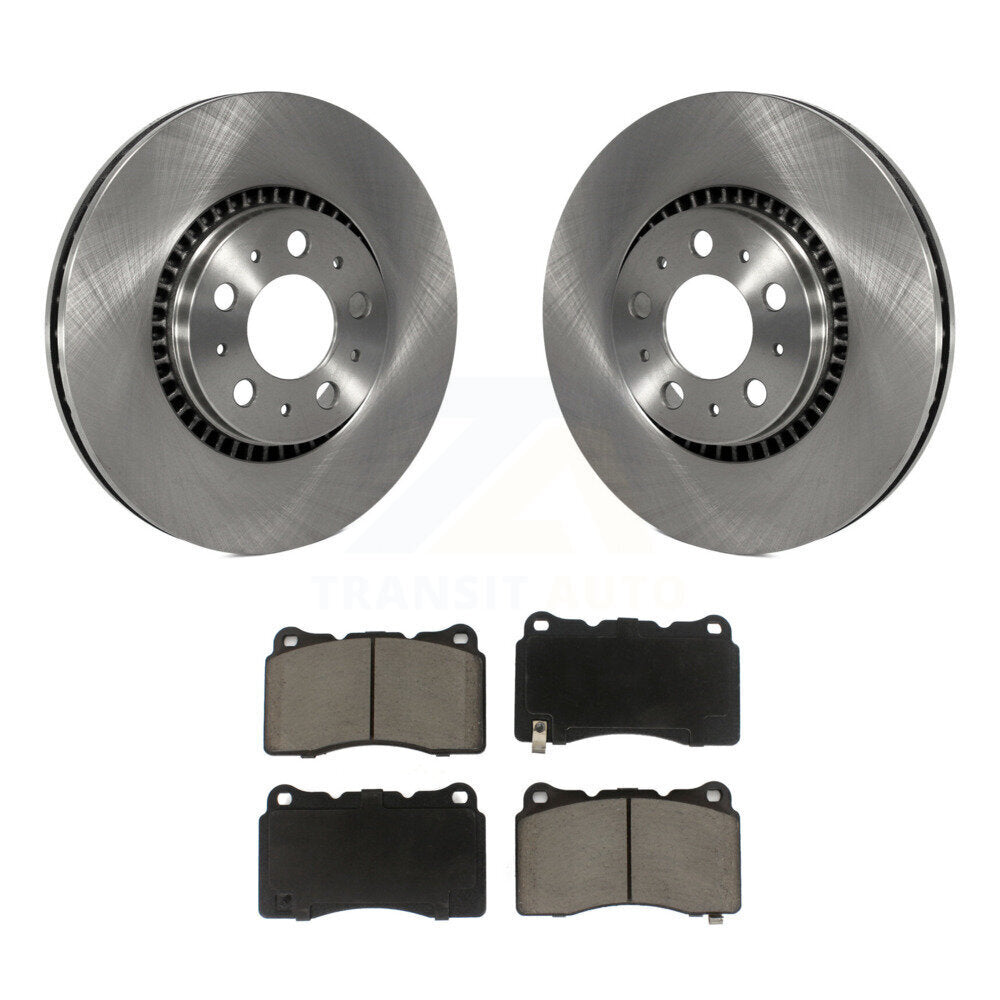 Brake Rotors Ceramic Pad Front Kit For Volvo V70 With 305mm Diameter Rotor