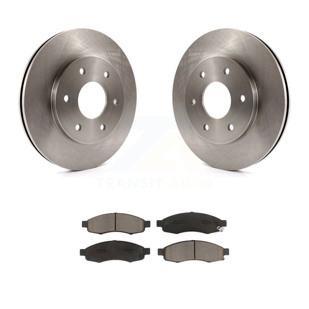 Brake Rotors & Ceramic Pad Front Kit For Nissan TITAN Pathfinder Armada INFINITI