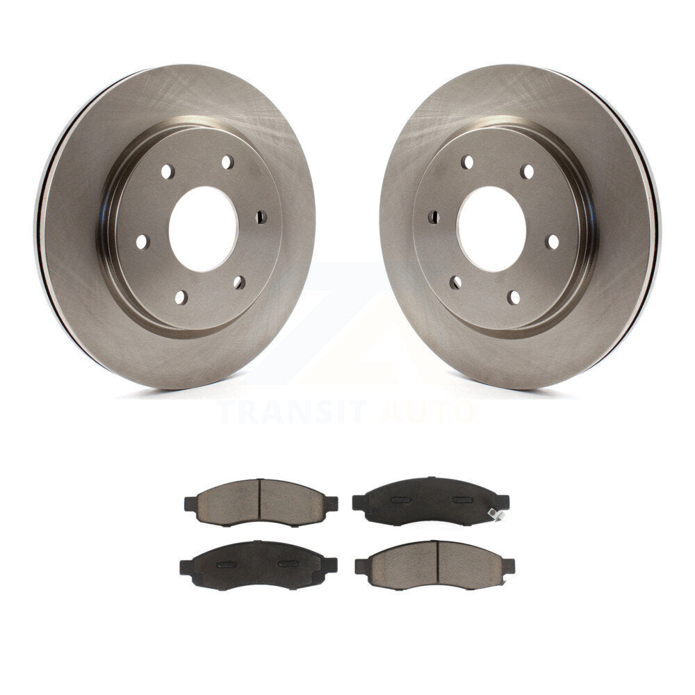Disc Brake Rotor And Ceramic Pad Front Kit For Nissan TITAN INFINITI QX56 Armada