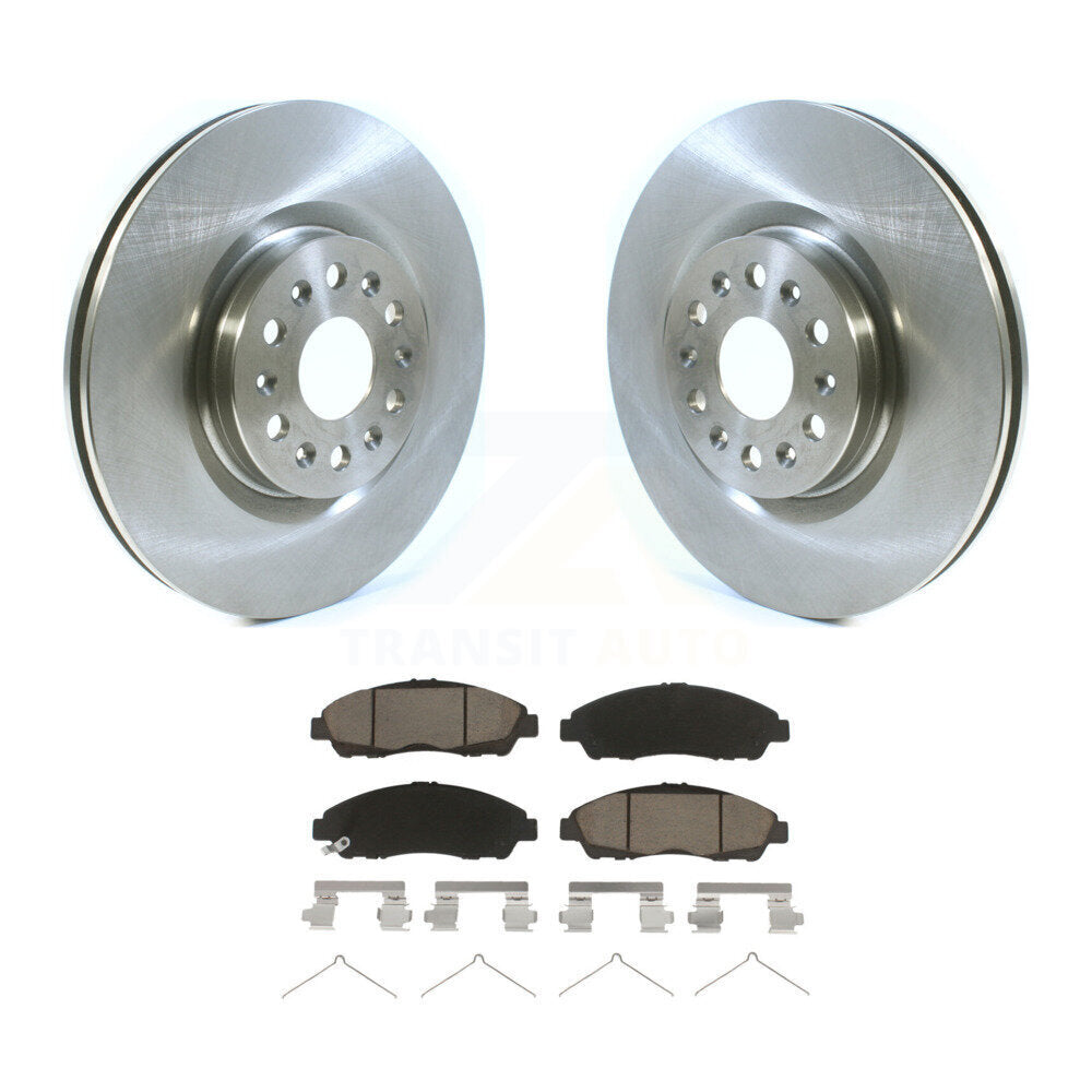 Disc Brake Rotors And Ceramic Pads Front Kit For Cadillac XT5 Buick Enclave XT6