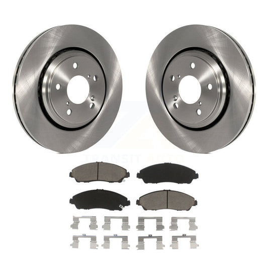 Disc Brake Rotors And Ceramic Pads Front Kit For Honda Pilot Ridgeline Acura MDX