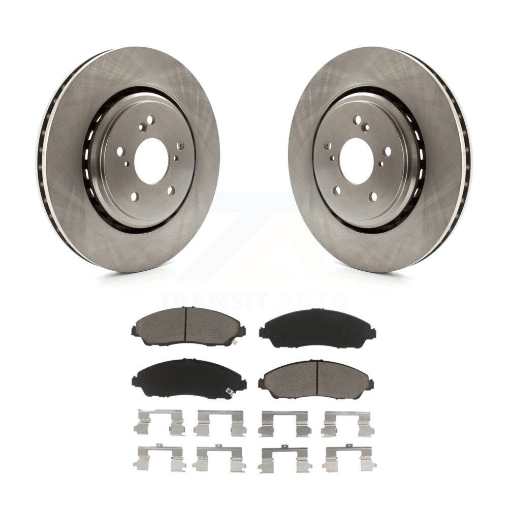 Disc Brake Rotors And Ceramic Pads Front Kit For 2014-2016 Acura MDX
