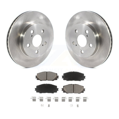 Disc Brake Rotors And Ceramic Pad Front Kit For Toyota Corolla Prius Prime AWD-e